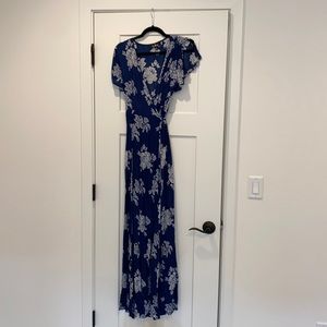 Lulu’s Floral Wrap Maxi Dress